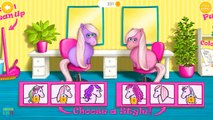 Care of Rainbow Pony. Little horses in Beauty salon. Pony in Hair Salon. Kids Game app