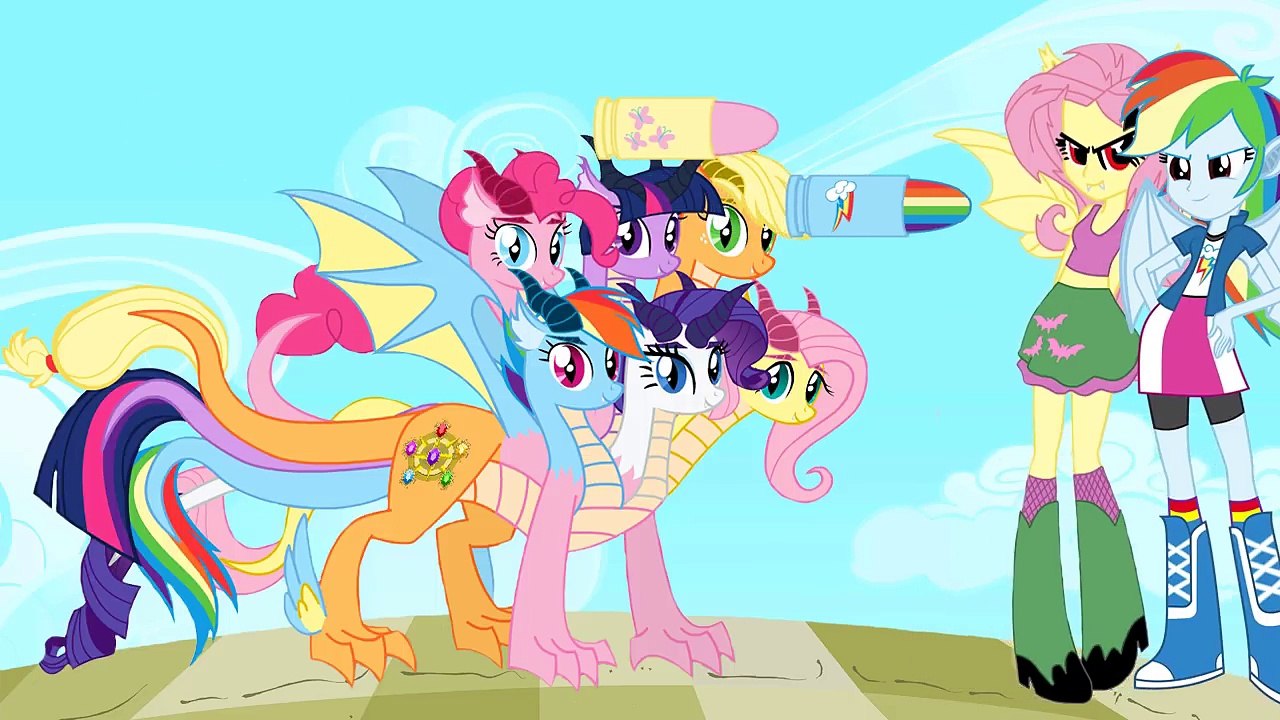 ✿ MLP Equestria Girls FUSION Transforms With Animation My Little Pony Love Story Zombie Attack HD