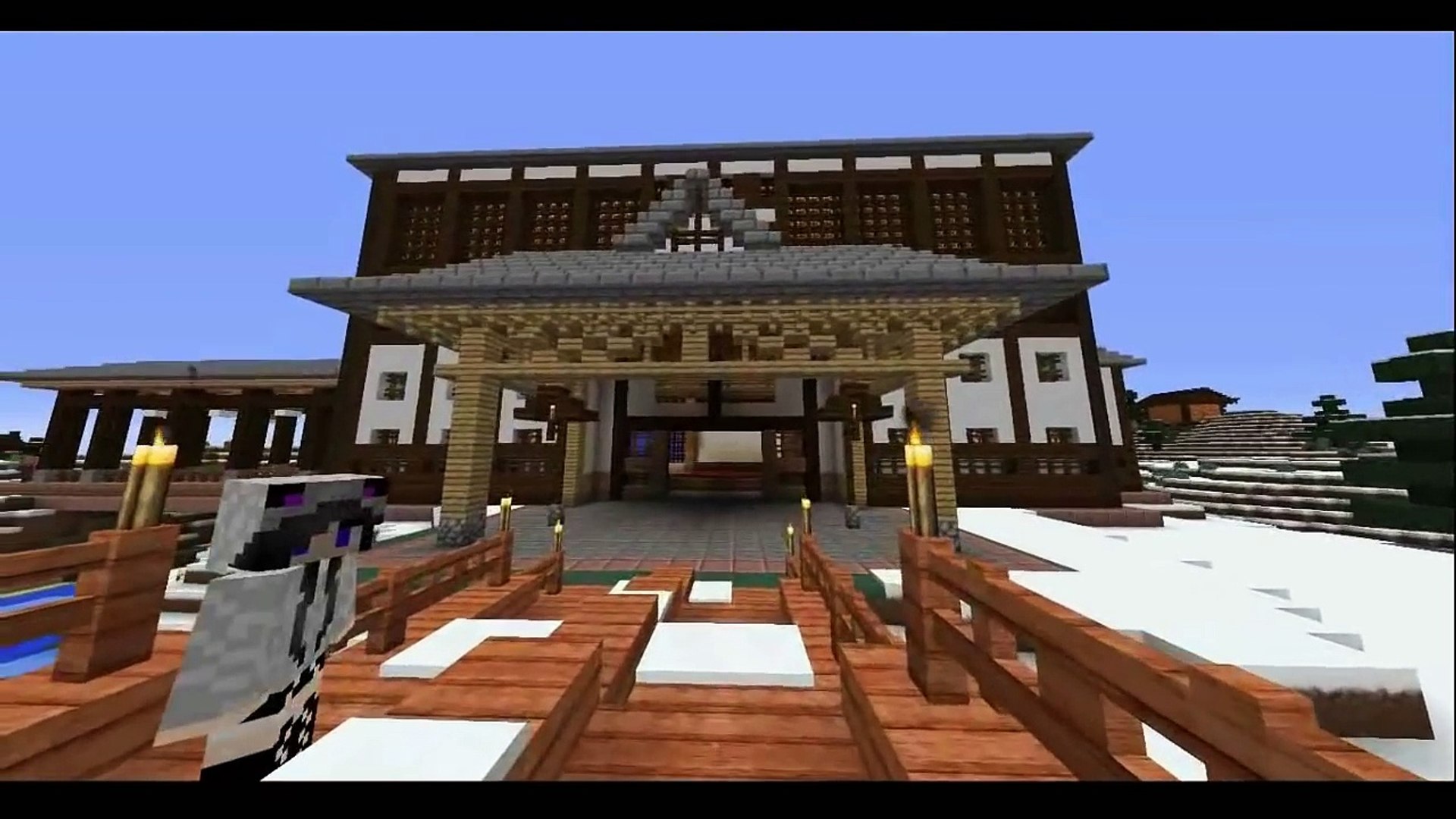 Minecraft 和風建築 温泉旅館作ってみた ワールド配布予定 Japanese Style Hotel 影片 Dailymotion