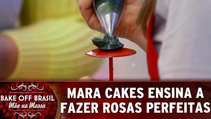 Mara Cakes ensina como fazer flores com glacê