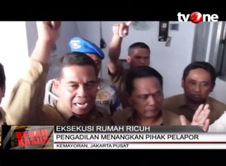 Eksekusi Rumah Ricuh, Penghuni Halangi Petugas