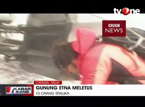 Gunung Etna Meletus, 10 Orang Terluka