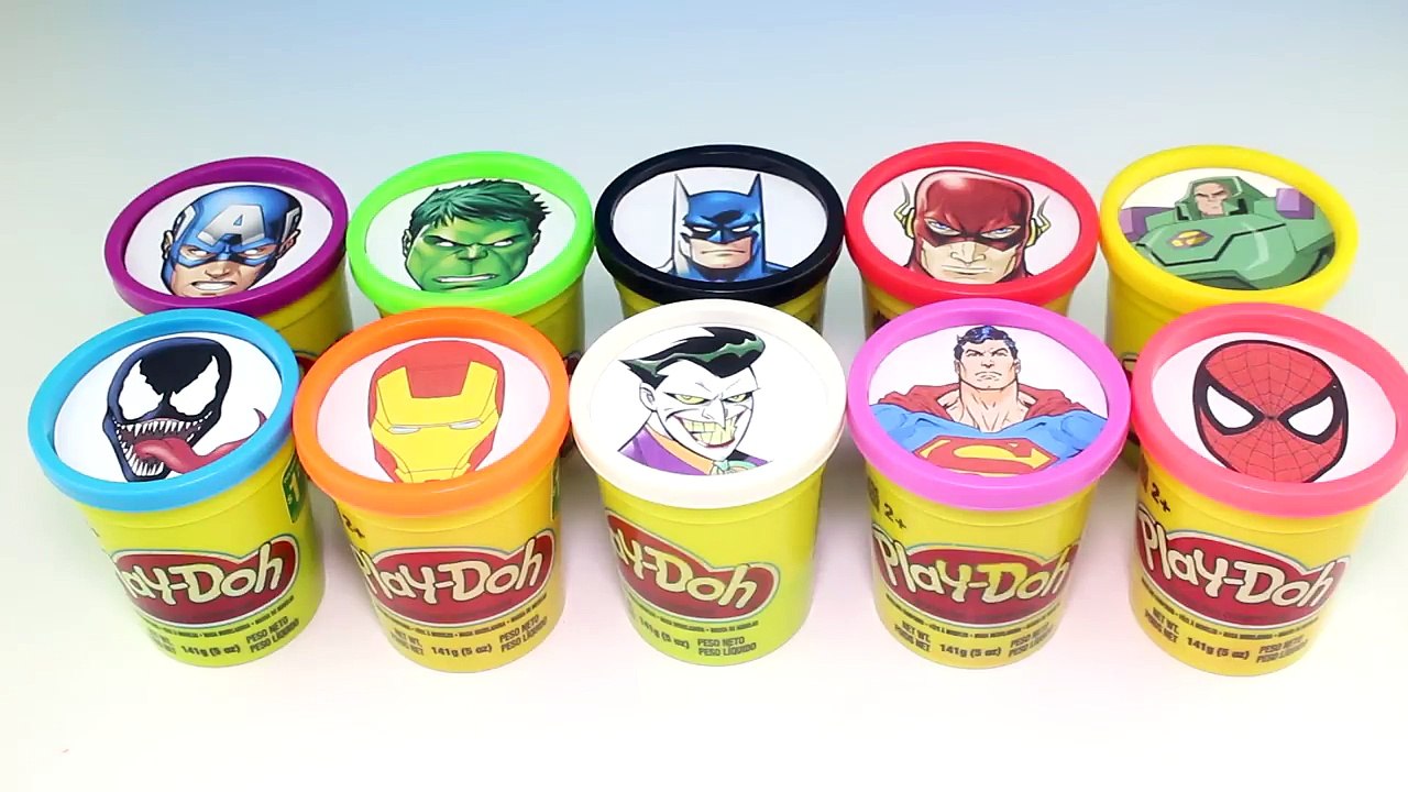 Superheroes Game Vs Villains - Learn Colors with Superhero Batman, Superman, Spiderman, Hulk