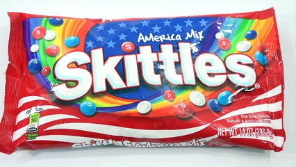 America Mix Skittles 4th Of July Red White & Blue Candy