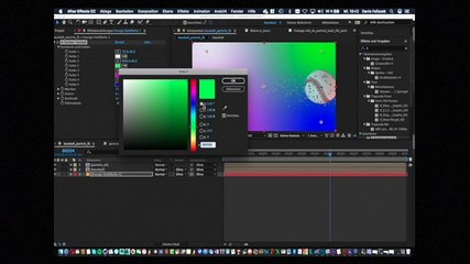 Cinema4D Partikel Baseball in After Effekt _ Teil 2