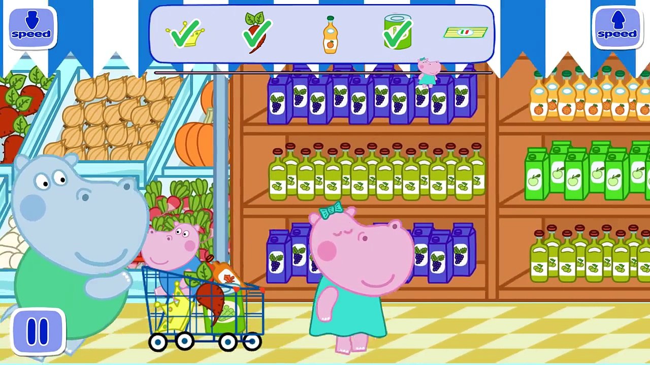 Hippo Peppa at the Supermarket