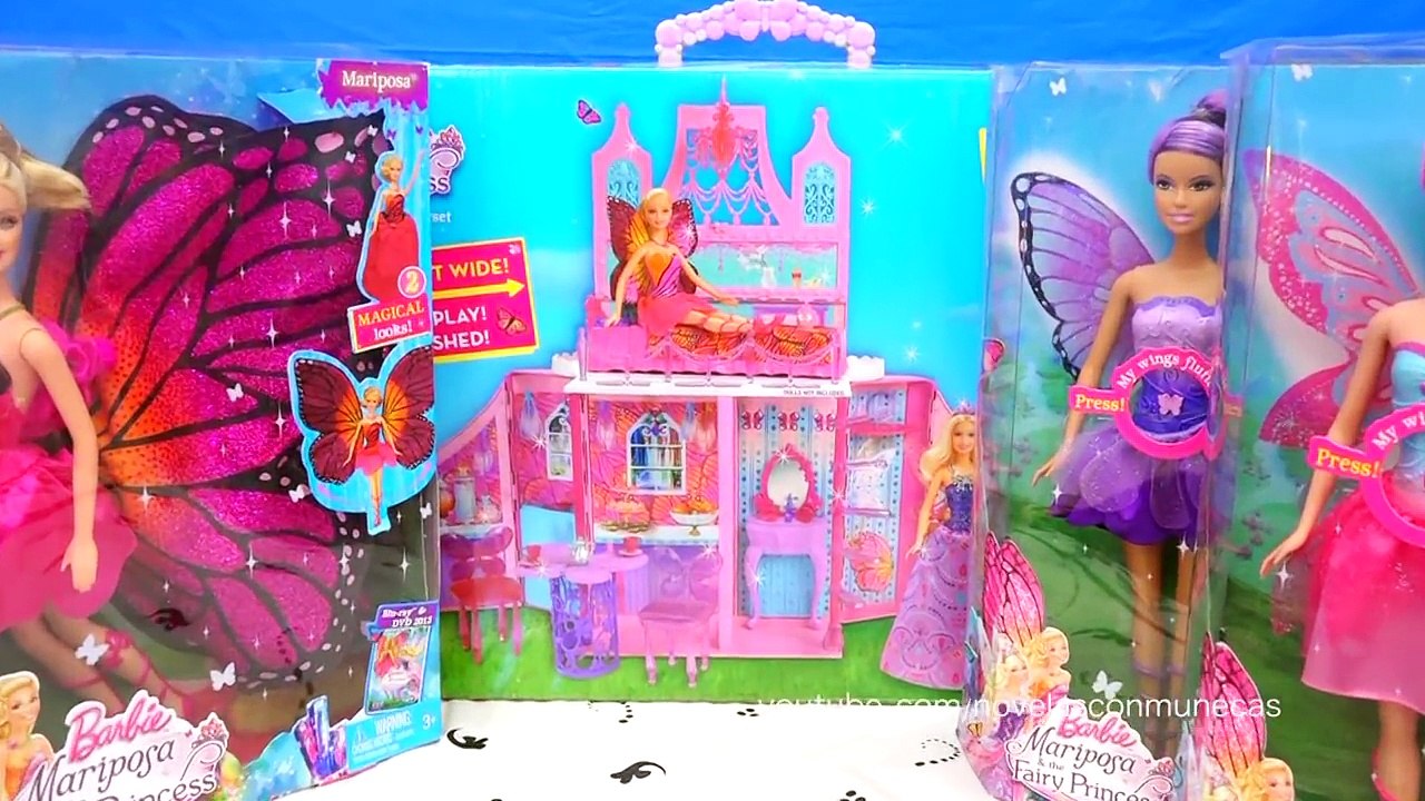 Muñecas y juguetes de Barbie de la película Barbie Mariposa y la princesa de las hadas – Видео Dailymotion
