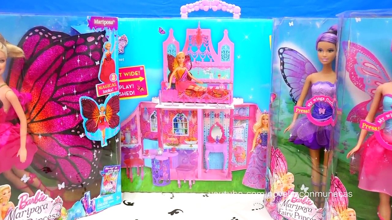 Muñecas y juguetes de Barbie de la película Barbie Mariposa y la princesa  de las hadas – Видео Dailymotion