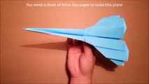 Best Paper Planes - How to make a paper airplane that Flies | Saturn Fighter