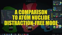 GNOME Builder New Fullscreen Mode ..Vs Atom 1.18 Nuclide   GNOME 3.26