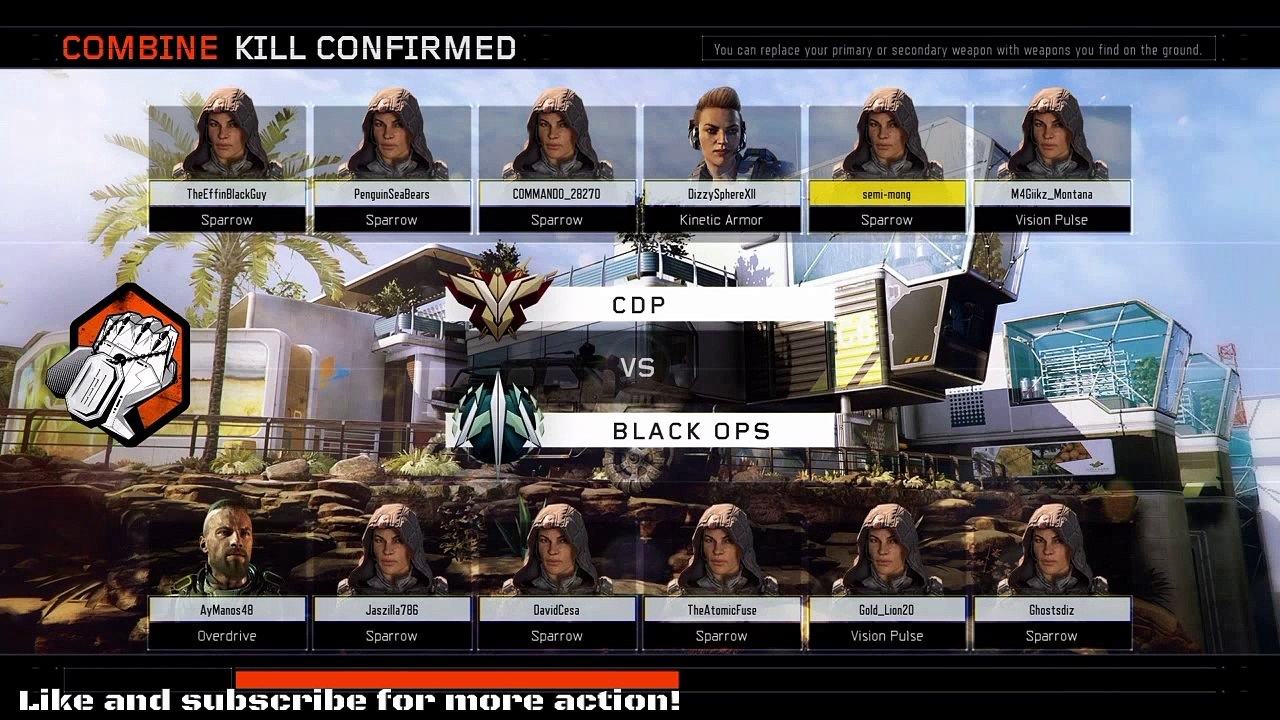 Sparrow Kill Call of Duty Black Ops 3 - Our first game - Sparrow gameplay