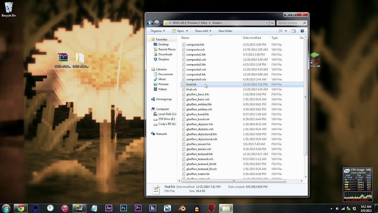 Minecraft Shader Tutorial - How To  Motion Blur (SEUS V10.2 Prev. 1)   60fps