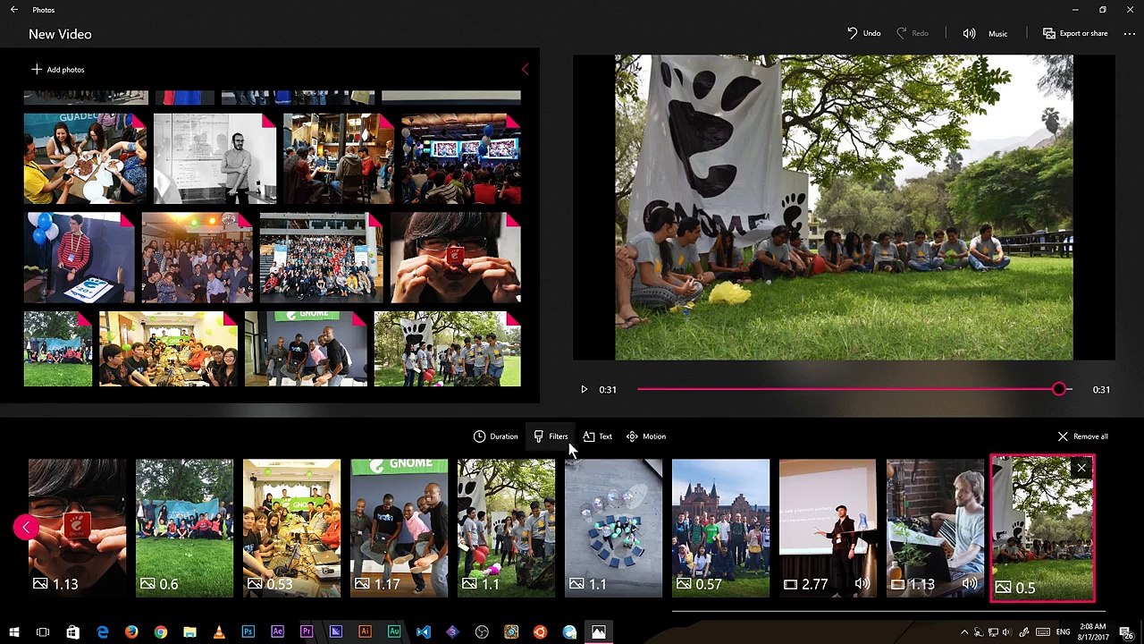 Happy B-Day GNOME! ..from Windows 10 Story Remix  )