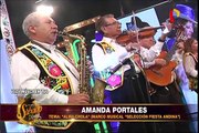 Amanda Portales deslumbra con su música en Porque Hoy es Sábado con Andrés