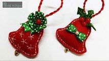 ❄☃❄ D.I.Y. Chrismas Ornament - Felt Bells | MyInDulzens ❄☃❄