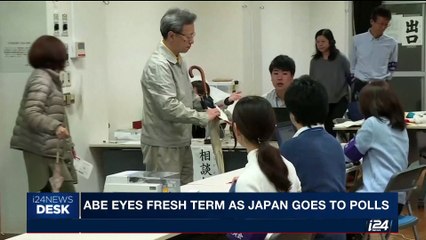 i24NEWS DESK | Abe eyes fresh term as Japan goes to poll | Sunday, October 22nd 2017