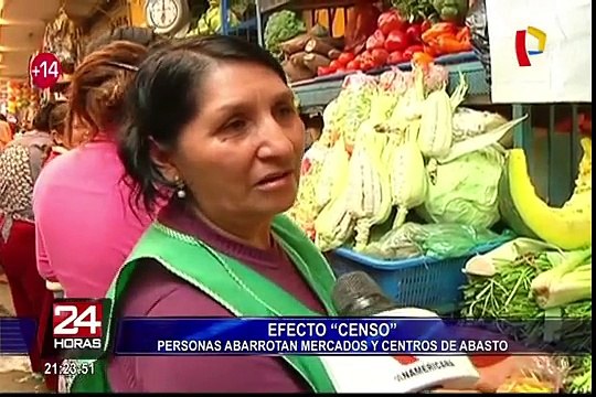 Efecto “Censo”: personas abarrotaron mercados y centros de abastos a un día de acto cívico