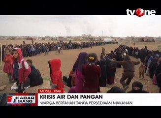 Krisis Air dan Pangan, Warga Mosul Bertahan Tanpa Persediaan