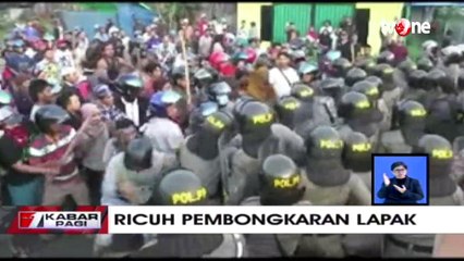Pembongkaran Pasar oleh Petugas di Kabupaten Ketapang Berakhir Ricuh