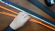 How to make a paper sword and blowgun combo - paper weapons - ninja weapons