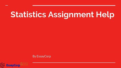 Statistics Assignment Help | Statistics Homework Help