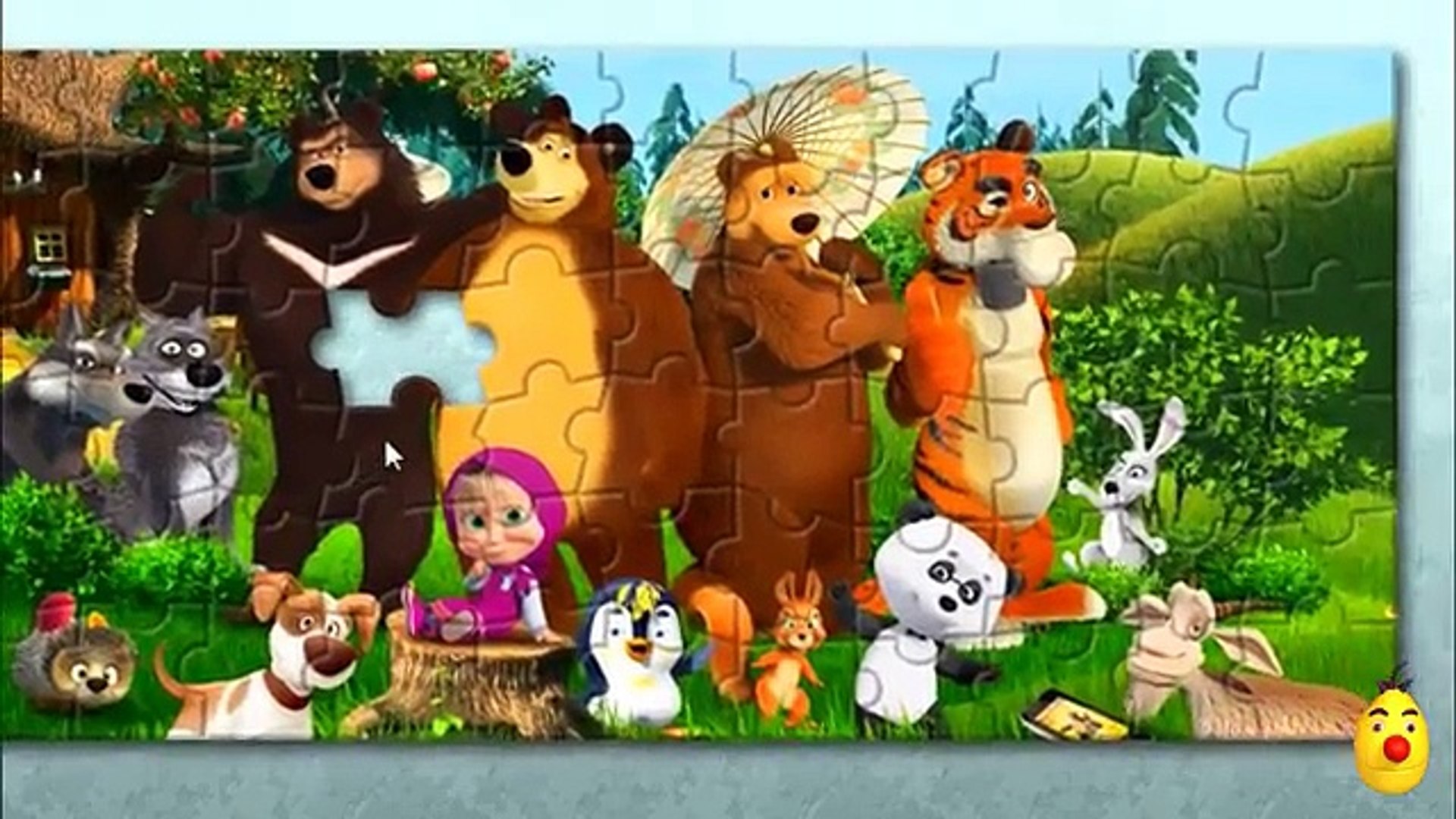 MASHA Y EL OSO con sus amigos Masha and the Bear puzzle game rompecabezas /  SORPRESAS SILVIA – Видео Dailymotion