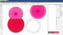 Using Distort tool for creating Flowers - Coreldraw Tutorials