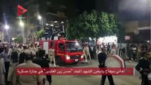 أهالي سوهاج يشيعون الشهيد المجند حسن زين العابدين في جنازة عسكرية