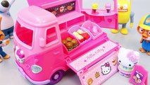 Hello Kitty Cars Tayo The Little Bus English Learn Numbers Colors Toy Surprise Eggs