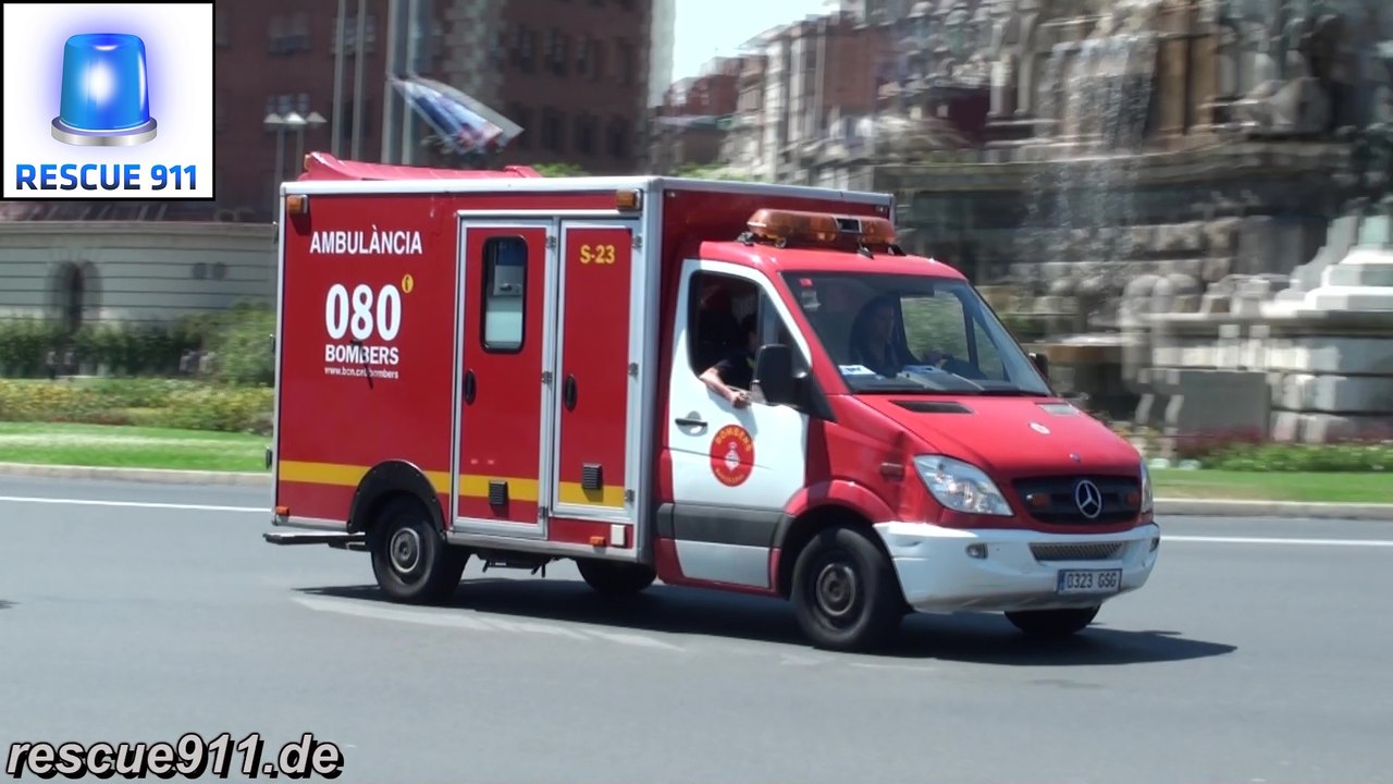 Ambulància S23 Bombers de Barcelona Parc de L'Eixample