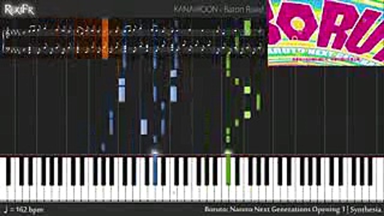 Boruto Naruto Next Generations Opening 1 - Baton Road (Synthesia)