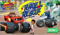 Blaze and the Monster Machines: Blaze Race to the Rescue | Blaze & AJ rescue his friends By Nick Jr.