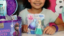 DISNEY FROZEN SURPRISE TOY BOX - FROZEN MAKEUP BOX - ELSA SINGING DOLL | Toys AndMe