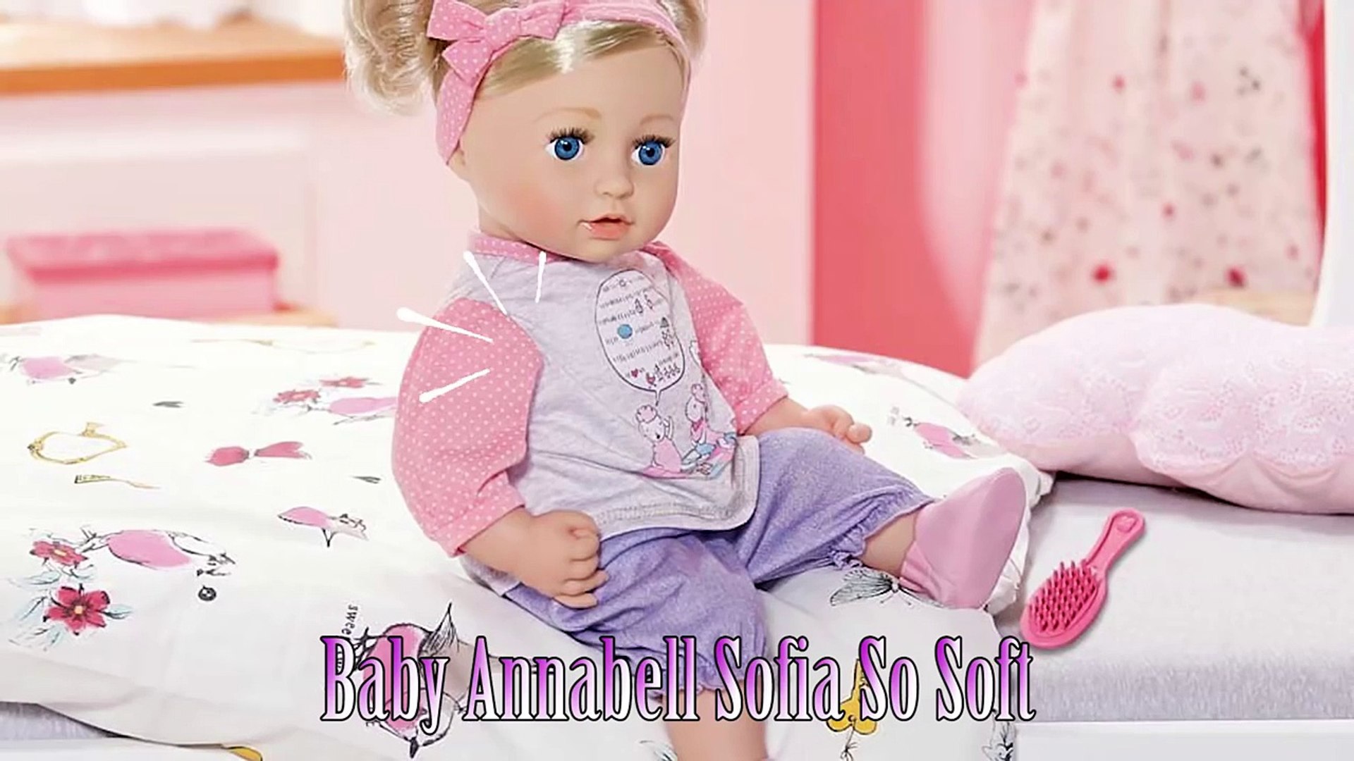 baby annabell sophia so soft doll