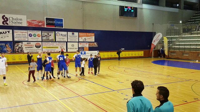 Présentation des joueurs Chalonnais face à Dijon le 21/10/17 à la MDS.