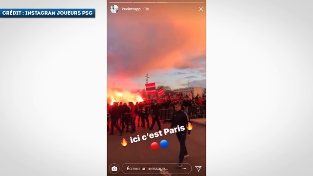 Le soutien des supporters du PSG au Bourget