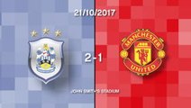 Huddersfield Town 2-1 Manchester United in words and numbers
