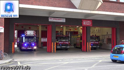 [London Fire Brigade] FULL HOUSE TURNOUT Soho Fire Station