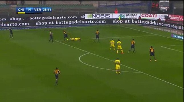 Chievo 2 - 1 Verona 22/10/2017 Roberto Inglese Super Penalty Goal 30' HD Full Screen .
