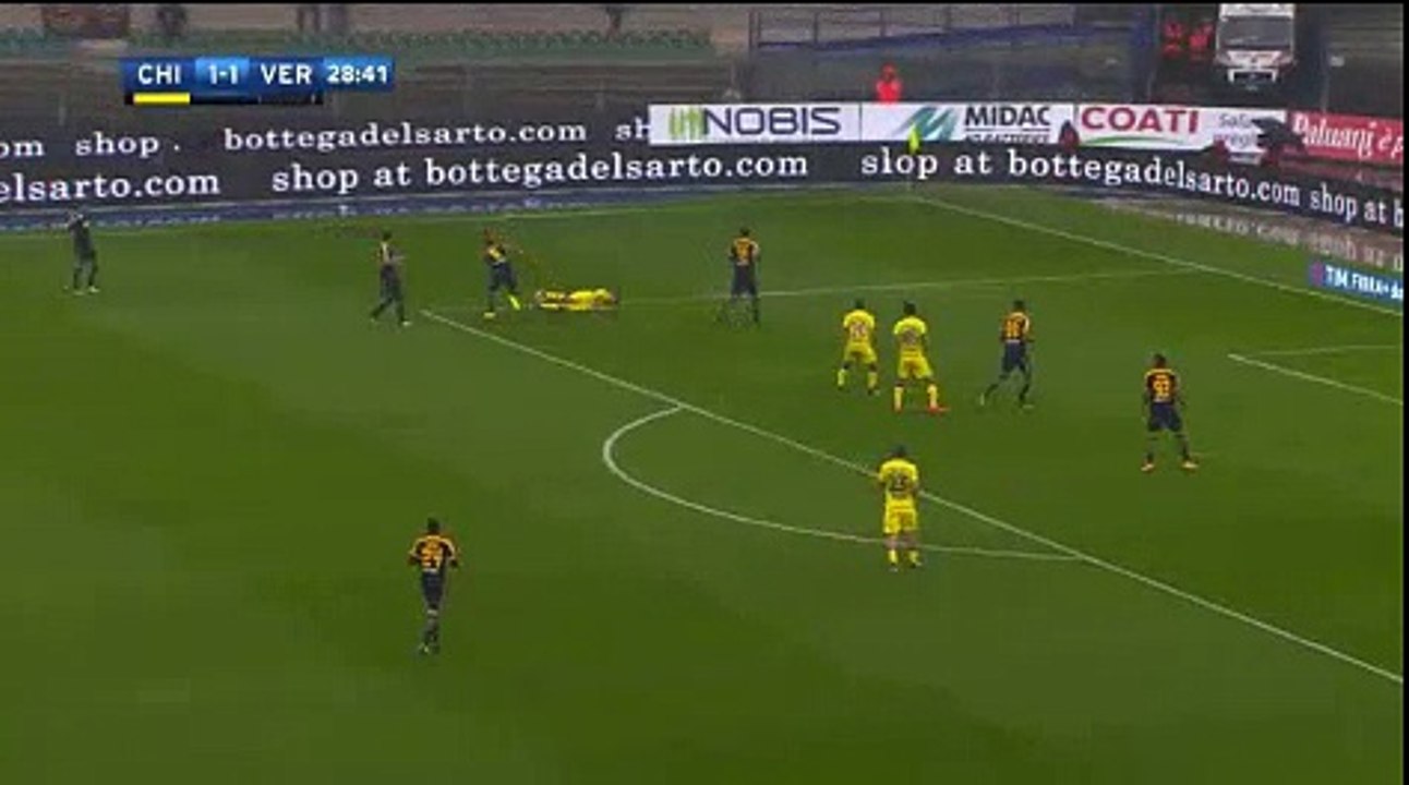 Chievo 2 - 1 Verona 22/10/2017 Roberto Inglese Super Penalty Goal 30' HD Full Screen .