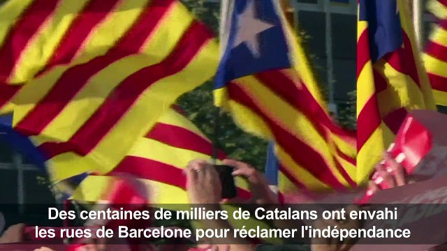 Des centaines de milliers de Catalans réclament l'indépendance