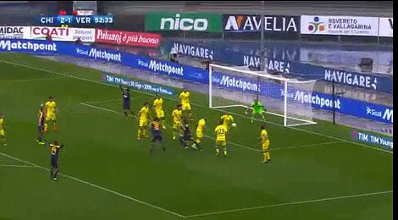 Chievo 2 - 2 Verona 22/10/2017  Giampaolo Pazzini  Super Penalty Goal 54' HD Full Screen .