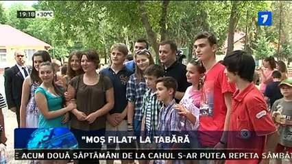 Vlad Filat la o tabără de odihnă pentru copii