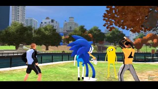 Sonic the Hedgehog School Bus Fun with Jake and Finn | Nursery Rhymes Playlist for Kids