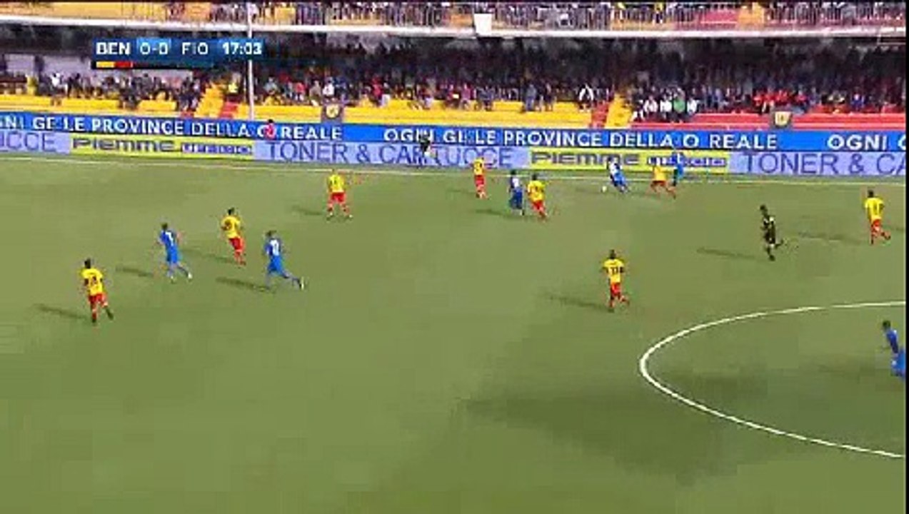 Benevento 0 - 1  Fiorentina 22/10/2017 Marco Benassi Super Goal 18' HD Full Screen .