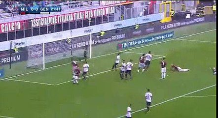 AC Milan 0 - 0  Genoa 22/10/2017 Leonardo Bonucci RED CARD 25' HD Full Screen .