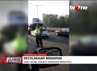 Lima Mobil di Tangerang Terlibat Tabrakan Beruntun