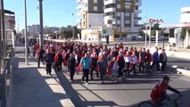Antalya Kumluca'da Cumhuriyet Yürüyüşü Yapıldı