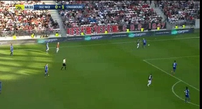 Nice 0 - 2 Strasbourg 22/10/2017 Joia Nuno Da Costa Super Goal 49' HD Full Screen .