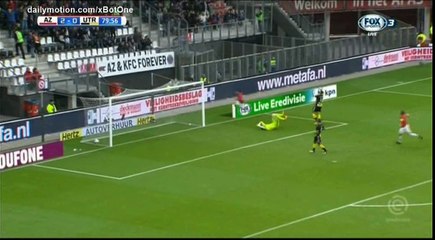 Joris van Overeem Goal HD - AZ Alkmaar 3 - 0 Utrecht - 22.10.2017 (Full Replay)